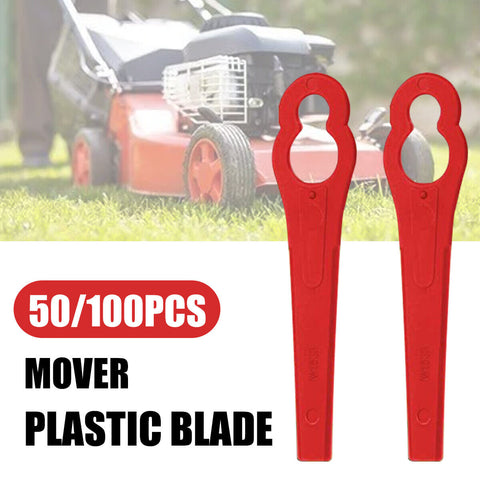 50/100 Pcs Blades for KULLER BOSCH OZITO Garden Yard Plastic For Grass Trimmer