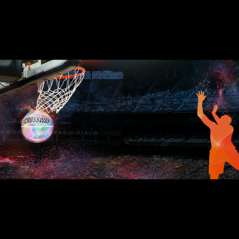 Holographic Glowing Reflective Basketball Luminous Flashing for Night Sport