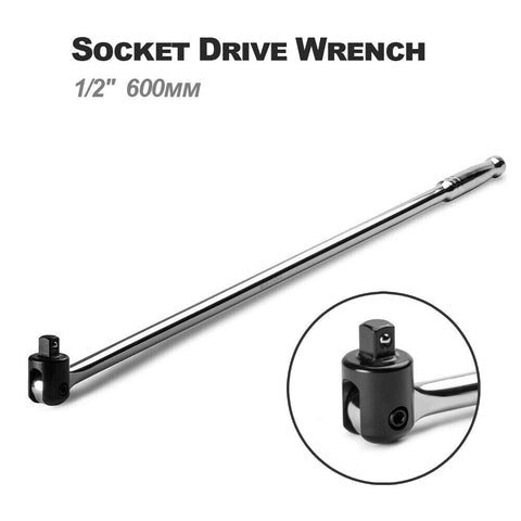 24" Breaker Bar Socket Drive Wrench Spanner CRV Steel Chrome Vanadium 1/2" 600mm