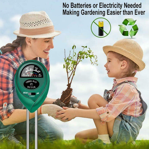 3 in 1 Soil PH Tester Water Moisture Test Meter Kit For Garden Plant Testing