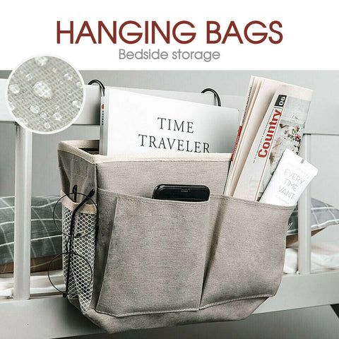 Bedside Caddy Hanging Storage Bed Holder Couch Organizer Container Bag Pocket AU