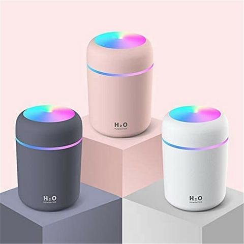 Car Air Purifier USB Diffuser Aroma Oil Humidifier Mist Led Night Light Home