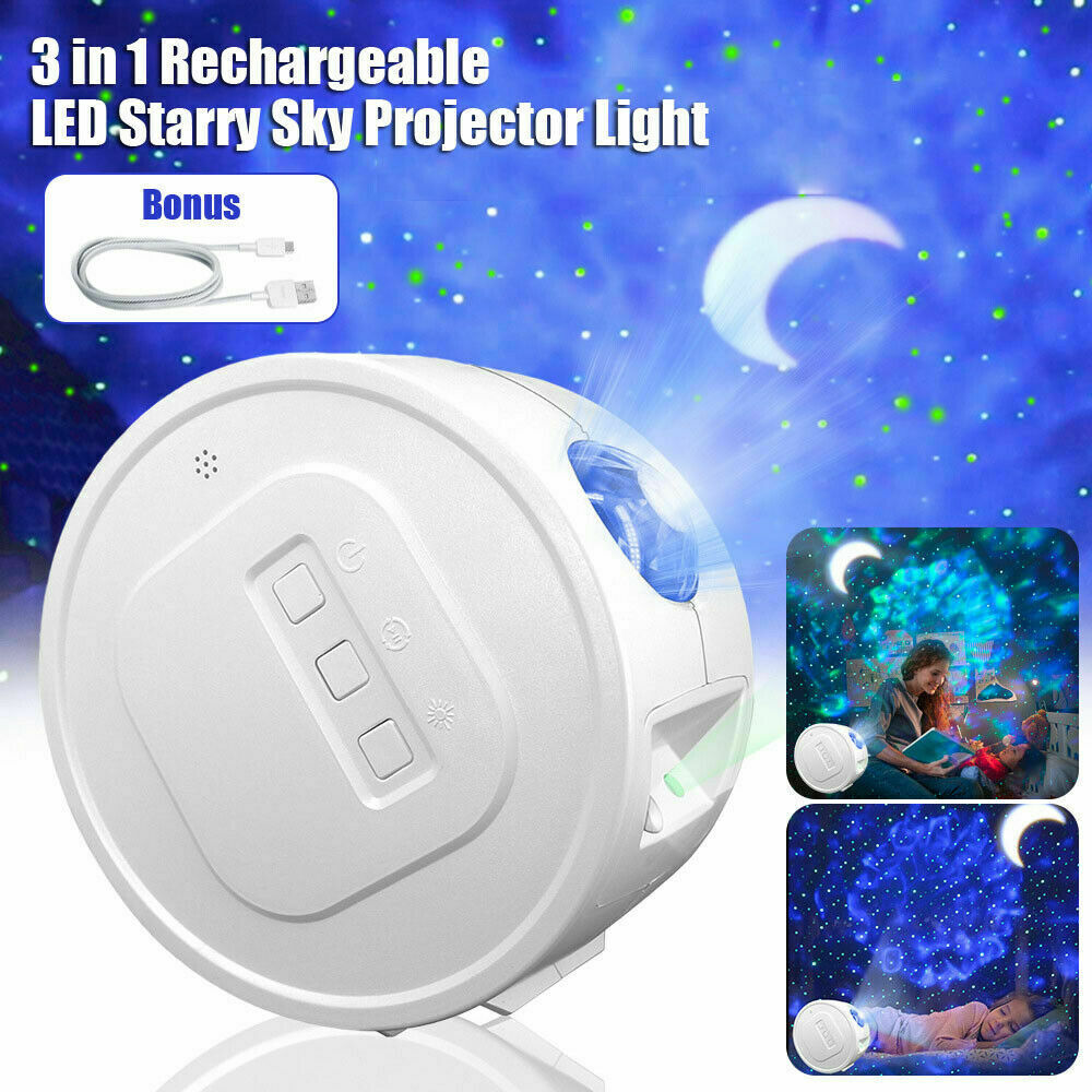 LED Star Night Light Projector Galaxy Starry Ocean Star Sky Party Lamp