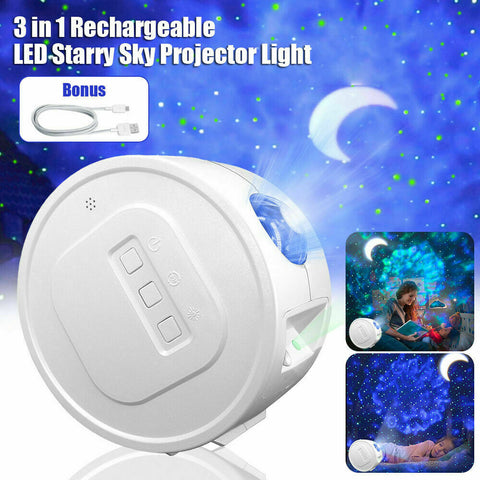 LED Star Night Light Projector Galaxy Starry Ocean Star Sky Party Lamp