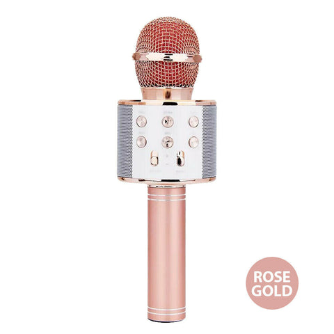 Karaoke Microphone Speaker Wireless Bluetooth Handheld Mic USB Player KTV WS858