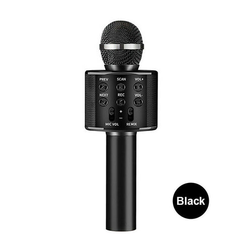 Karaoke Microphone Speaker Wireless Bluetooth Handheld Mic USB Player KTV WS858