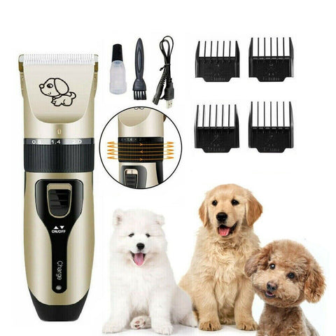 Electric Dog Clipper Comb Set Hair Trimmer Blade Cat Pet Grooming Horse Cordless