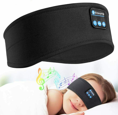 Wireless Bluetooth 5.0 Stereo Eye Mask Headphones Earphone Sleep Music Headband