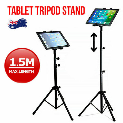 Floor iPad and Tablet Tripod Stand Carrying for iPad 7-12 inch Tablets