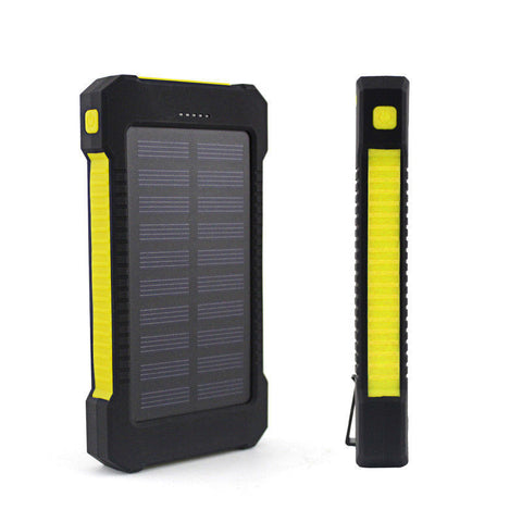 50000mah Dual USB Solar Power Bank Portable External Battery Phone Charger AU