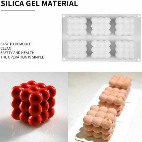 DIY 6 Candles Mould Soy Wax Candle Mold Aromatherapy Candle 3D Silicone Moulds