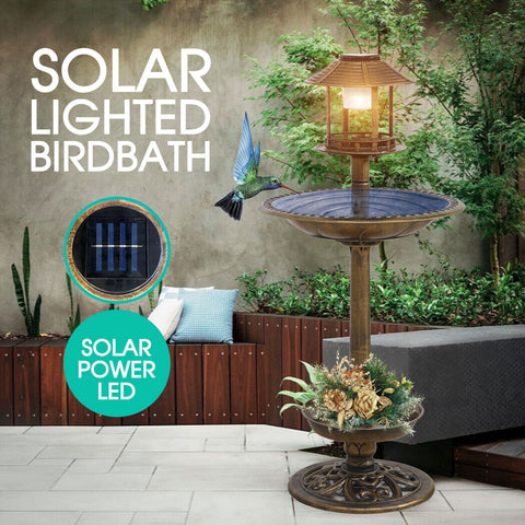 Bird Bath Wash Ornament Garden Feeder Statue Outdoor Decor 70cm