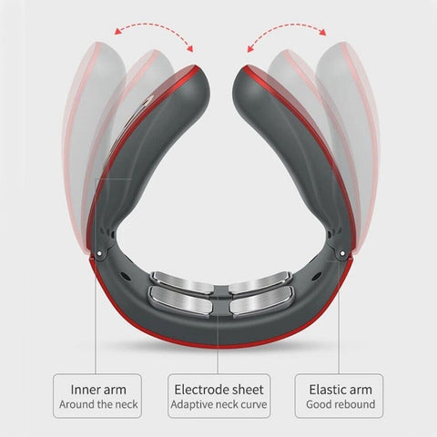 Cervical Smart Neck Massager Electric Vibrate With Remote Controller Pain Relief
