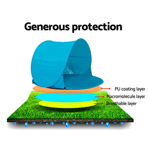 Pop Up Camping Beach Tent Portable Hiking Sun Shade Shelter Fishing