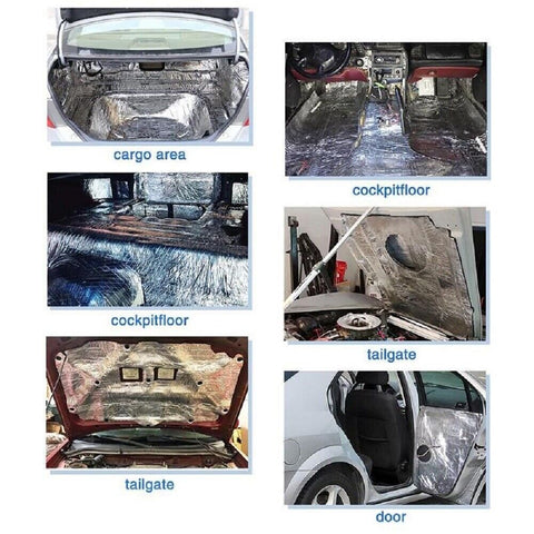 Car Heat Shield Insulation Thermal Sound Deadening Mat Foam Mat Noise Proofing