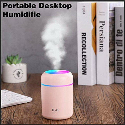 Car Air Purifier USB Diffuser Aroma Oil Humidifier Mist Led Night Light Home