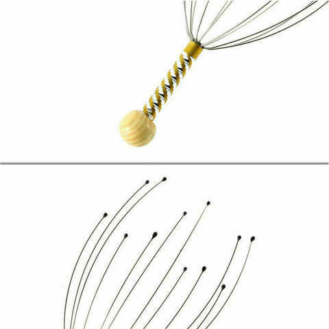 Hand Neck Held Scalp Head Therapeutic Comfortable Massager Scratcher Relax Tool