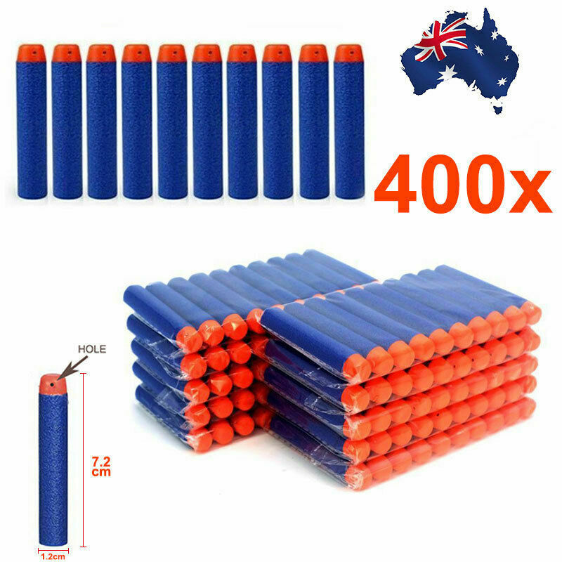 400pcs Round Head Bullets Gun Darts Blasters for Elite N-Strike Toy Refill
