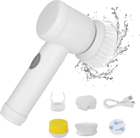 5 In 1 Handheld Bathtub Brush Kitchen Sink Cleaning Tool Tub Electric Brush AU