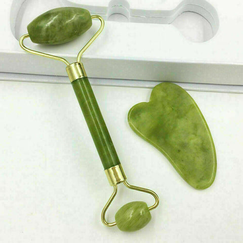 Jade Face Massage Roller Facial Massager Beauty Tool Body Eye Neck Hand