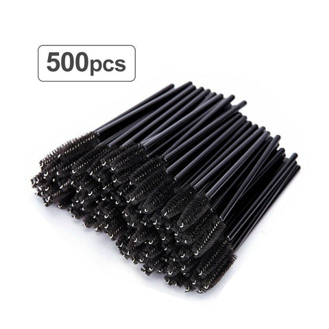 500pcs Disposable Mascara Wands Eyelash Brush Applicator