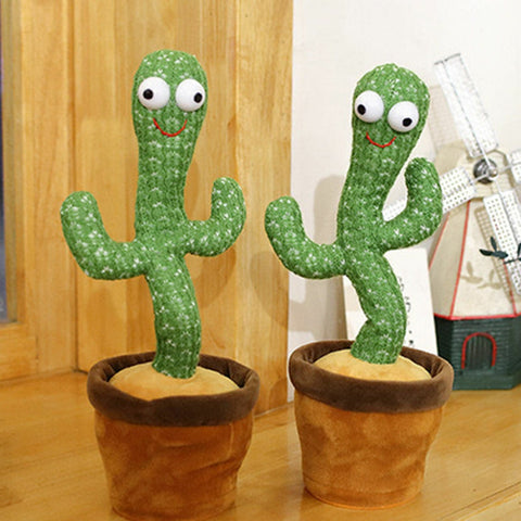 Dancing Cactus Plush Toy Doll Electronic Recording Shake With Song Funny Gift AU