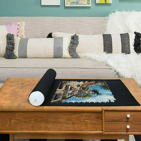 1500 PCS Jigsaw Puzzle Roll Mat Puzzle Storage Saver Pad Toys with Inflator Tool