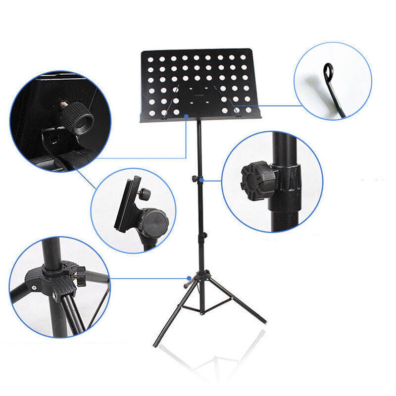 Heavy Duty Large Metal Adjustable Music Conductor Folding Music Sheet Stand AU
