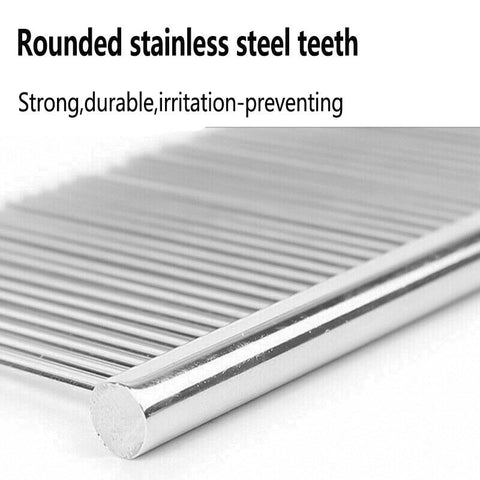 Stainless Steel Teeth Metal Comb Brush Pet Cat Dog Hair Grooming Trimmer Round