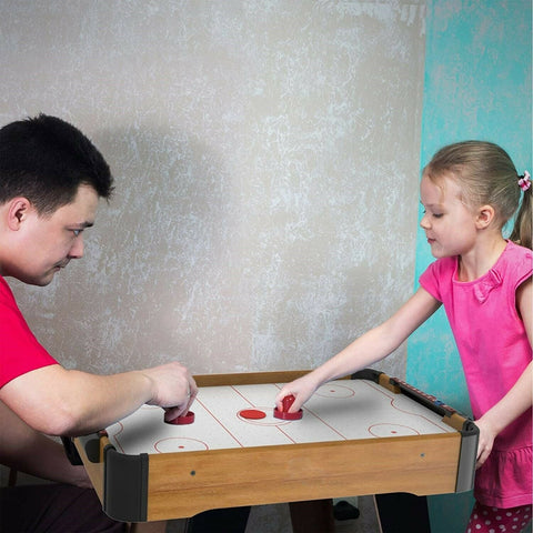 Air Hockey Kids Mini Arcade Table Top Party Game Family Entertainment Indoor Fun