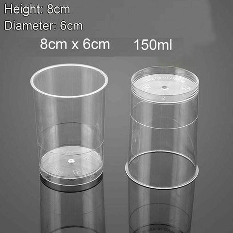 Small Plastic JELLY Mousse CUPS Clear Party Dessert Cake Shot Drink Tumbler Bowl