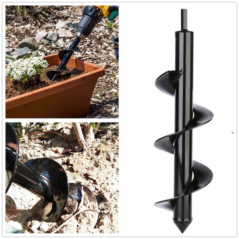 Power Garden Auger Earth Drill Bit Φ80 x300/600mm Post Digger Planter Outdoor