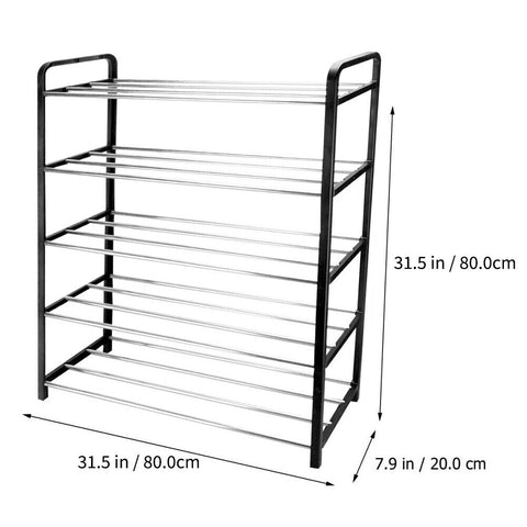 Shoe Rack Storage Organizer Shelf Stand Shelves 3/4/5 Tiers Layers Shoe Storage