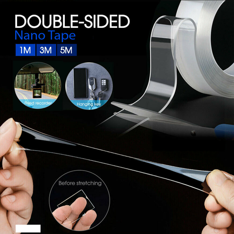 Traceless Clear Double-Sided Nano Tape Adhesive Invisible Gel Anti-Slip