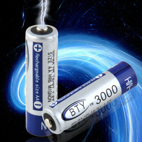 4-20x Rechargeable Battery NI-MH 1.2V 3000mAh AA/1000mAh AAA Recharge Batteries