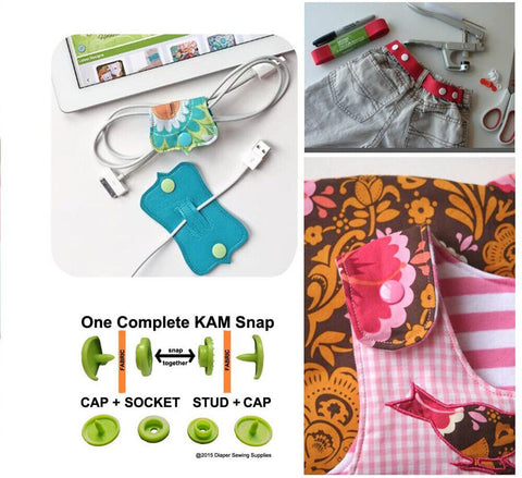 T5 KAM Plastic Snaps Fastener Buttons Press Stud Size 20 Poppers Plier Kits Set