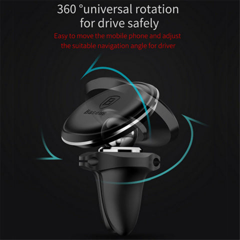 Genuine Baseus Car Mount Phone Holder Air Vent Magnetic Dock Phone GPS Stand AU