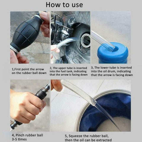 Car Fuel Tank Sucker Oil Transfer Car Fuel Pump Petrol Diesel Liquid