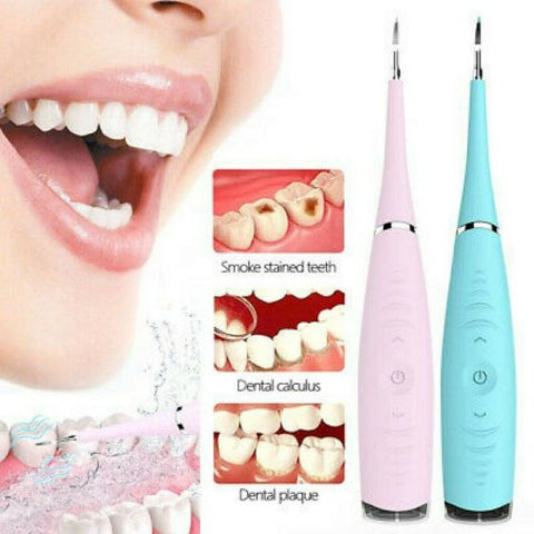 Electric Dental Scaler Tartar Calculus Plaque Remover Tooth Stains Cleaner Tool USB Powered