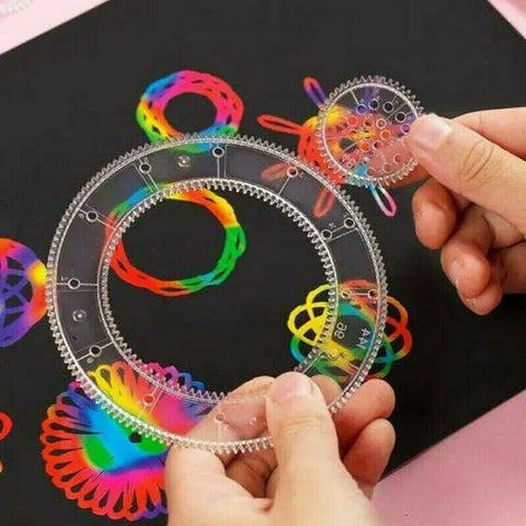 Spirograph Design Set Draw Drawing Kids Art Craft