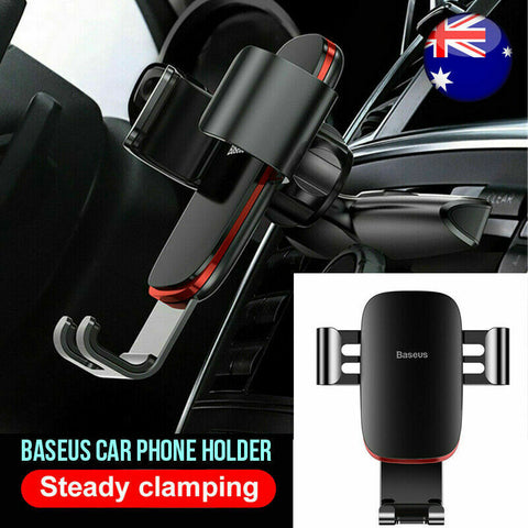 Baseus Universal Phone Gravity CD Slot Air Vent Car Holder Stand Mount Clip AU