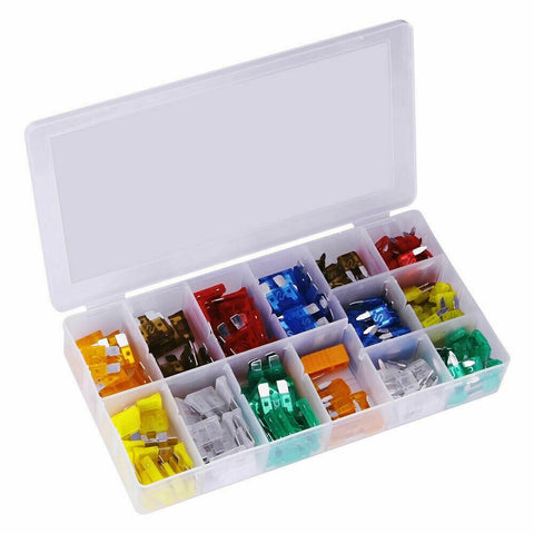 220pcs Assorted Mini Fuse Blade Fuses Set Auto Car Truck Assortment Kits ATM APM