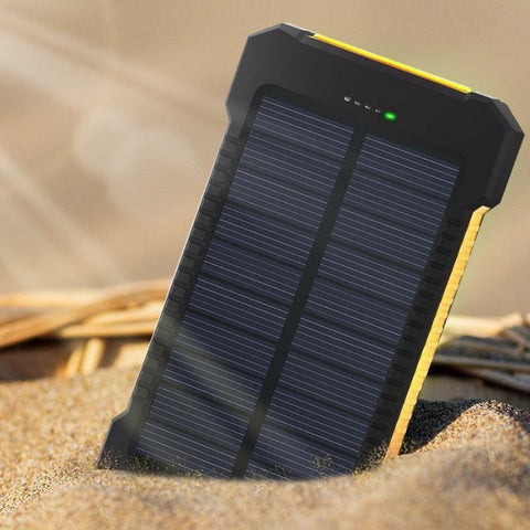 50000mah Dual USB Solar Power Bank Portable External Battery Phone Charger AU
