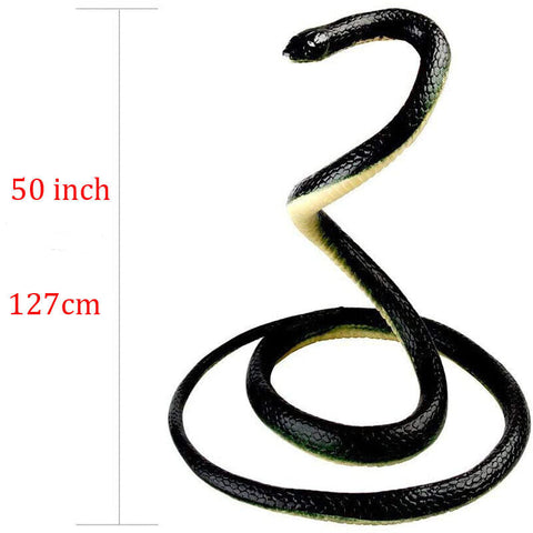 1.3M Rubber Snakes Realistic Trick Simulation Whimsy Fake Garden Pretend Toy AU