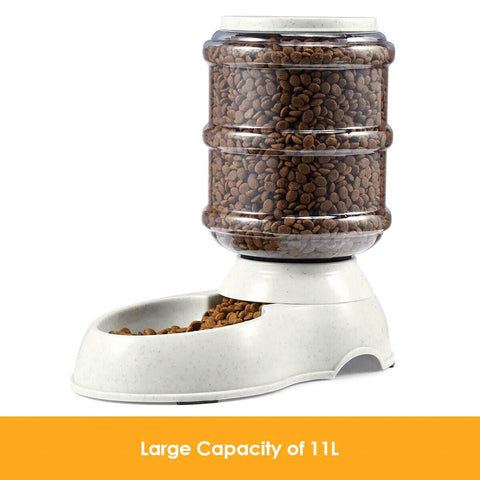 Automatic Water/Food Pet Dog Cat Puppy Dispenser Feeder Bowl Bottle 3.8/11L