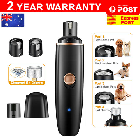 Rechargeable Electric Dog Toe Nail Grinder Pet Cat Claw Grooming Clipper Trimmer