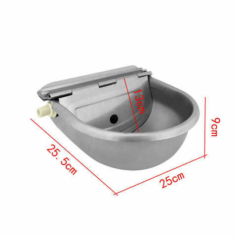 Stainless Water Trough Bowl Automatic Drinking For Dog Horse Chicken Auto Fill