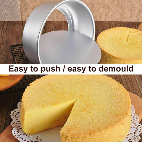 4/5/6/8 Inch Cake Mould Round DIY Cakes Pastry Mould Baking Tin Pan Reusable AU