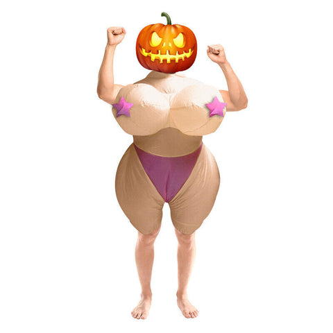 Inflatable Adult Costume Suit Fan Halloween Costume Party Funny Fancy Dress Part