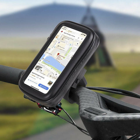 Waterproof Motorcycle Phone Holder Bag Case Motorbike Scooter Mobile MTB